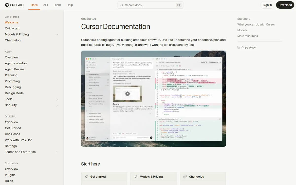 Cursor Code Editor screenshot — real interface tested September 2026