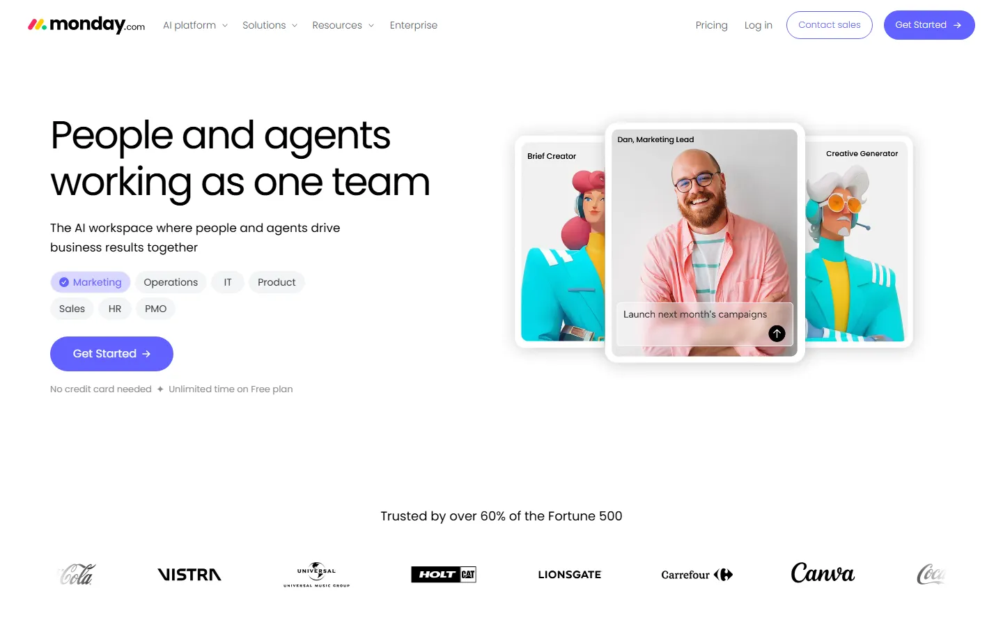 Project homepage screenshot
